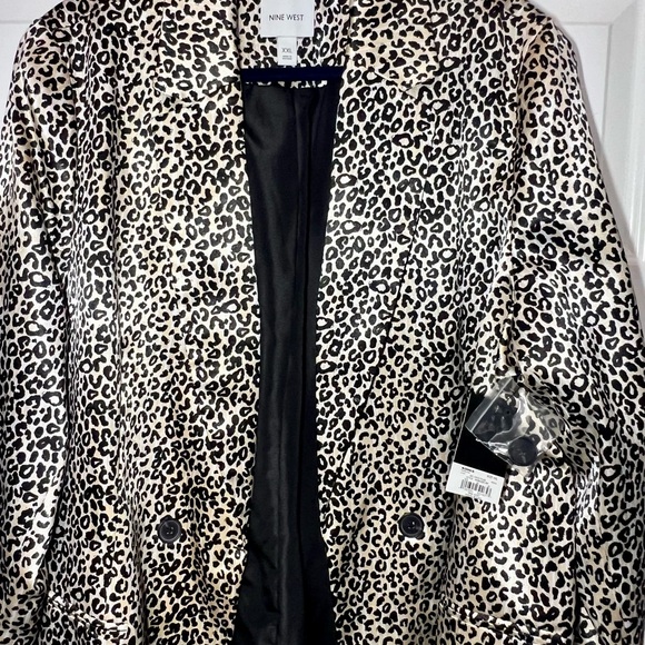 Nine West cheetah blazer women’s XXL NWT - Picture 1 of 4